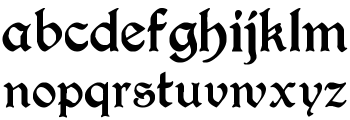 Berry Rotunda Regular フォント 小文字