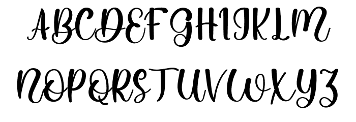Berry Font UPPERCASE