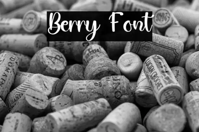 Berry Шрифта examples