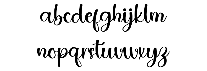 Berry Font LOWERCASE