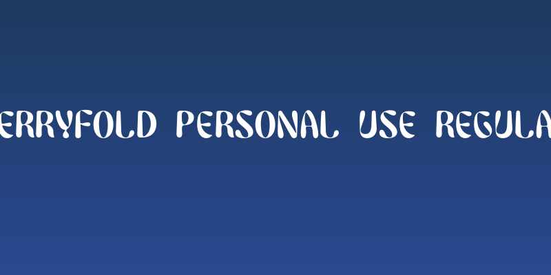 Berryfold PERSONAL USE Regular Social Header