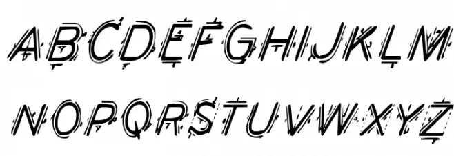 Berserker Condensed Italic Polices MAJUSCULES