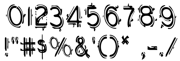 Berserker Condensed Font OTHER CHARS