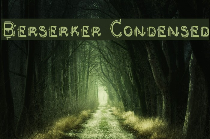 Berserker Condensed Font examples
