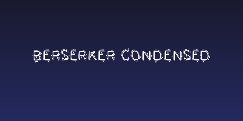 Berserker Condensed Social Header