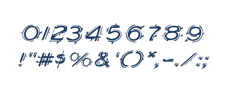 Berserker Expanded Italic Other Characters