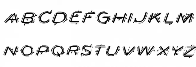 Berserker Expanded Italic خط أحرف كبيرة