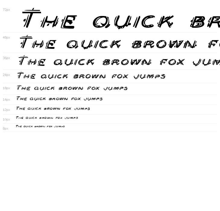 Berserker Expanded Italic Waterfall