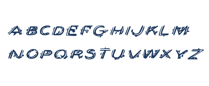 Berserker Expanded Italic Lowercase