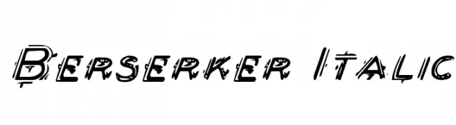 Berserker Italic  لخطوط تنزيل