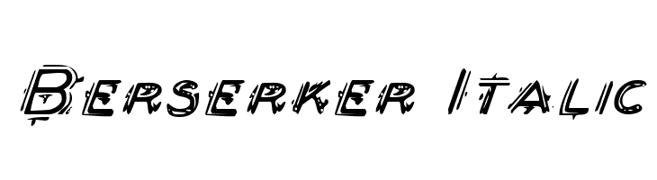 Berserker Italic  Fuentes Gratis Descargar