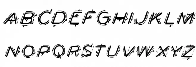 Berserker Italic Fonte MAIÚSCULAS