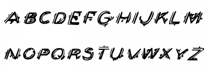 Berserker Italic خط أحرف صغيرة