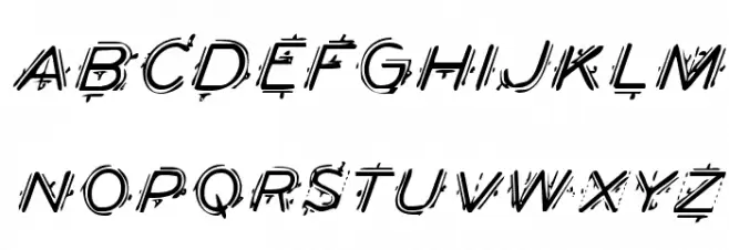 Berserker Italic 字体 大写