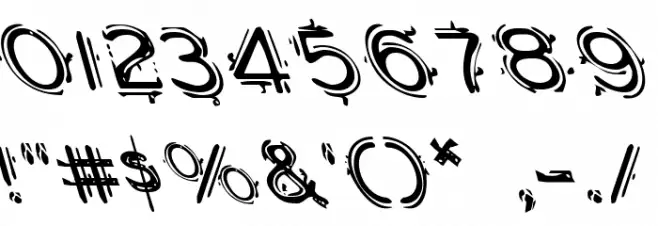 Berserker Leftalic Font OTHER CHARS