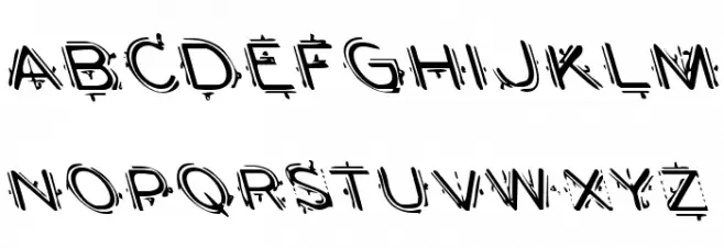 Berserker Leftalic フォント 大文字