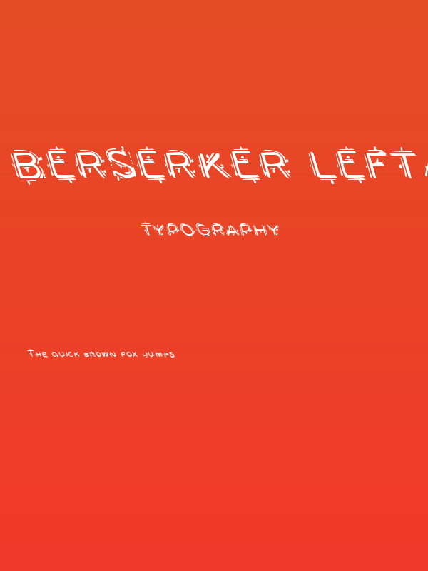 Berserker Leftalic Poster