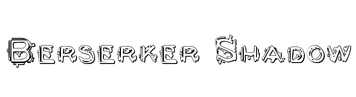 Berserker Shadow Font
