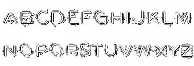 Berserker Shadow Schriftart Groß