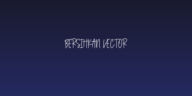 Bersihkan Vector Social Header