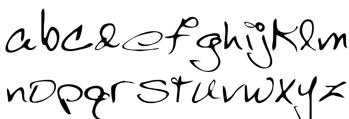 Bert Regular Font LOWERCASE