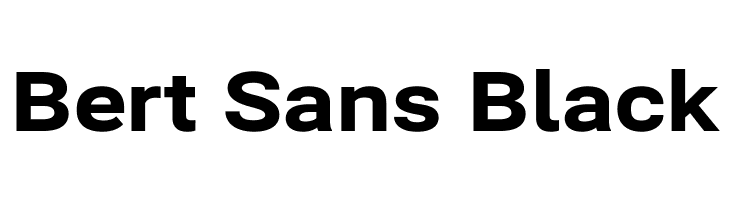 Bert Sans Black  font caratteri gratis