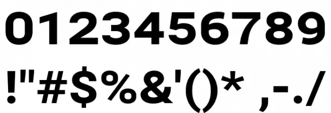 Bert Sans Black Font OTHER CHARS