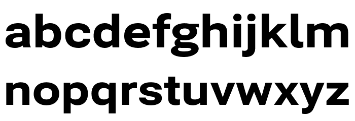 Bert Sans Black Font LOWERCASE