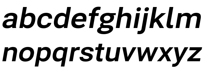 Bert Sans Bold Italic Font LOWERCASE