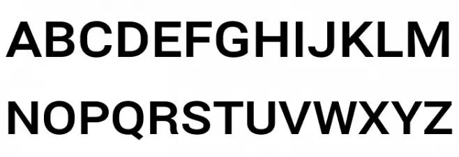 Bert Sans Bold Schriftart Groß