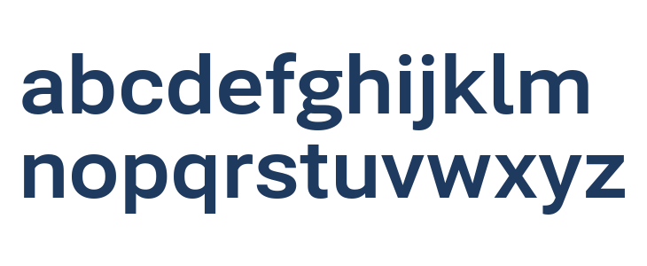 Bert Sans Bold Lowercase