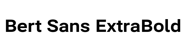 Bert Sans ExtraBold  Free Fonts Download