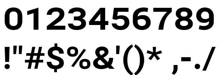 Bert Sans ExtraBold Font OTHER CHARS