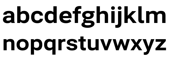 Bert Sans ExtraBold Font LOWERCASE