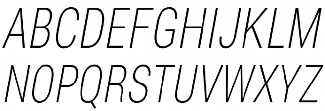Bert Sans ExtraLight Italic Шрифта ВЕРХНИЙ