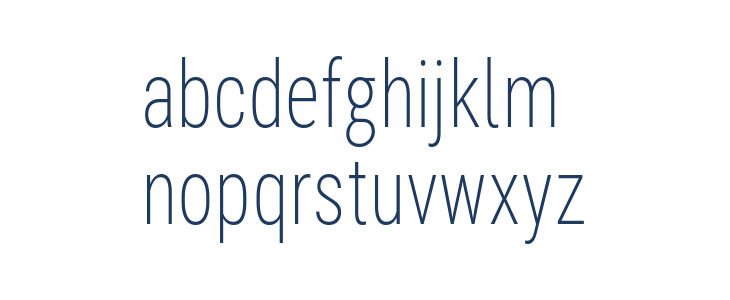 Bert Sans ExtraLight Lowercase