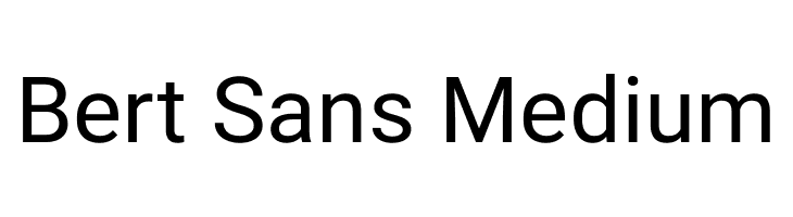 Bert Sans Medium  Fuentes Gratis Descargar