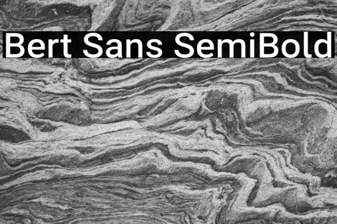 Bert Sans SemiBold Font examples