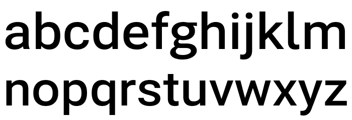 Bert Sans SemiBold Font LOWERCASE