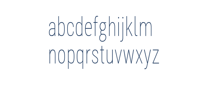 Bert Sans Thin Lowercase