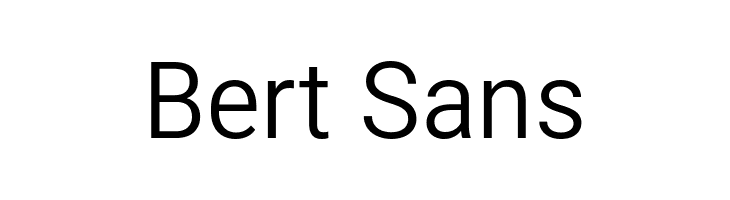 Bert Sans  नि: शुल्क फ़ॉन्ट्स डाउनलोड