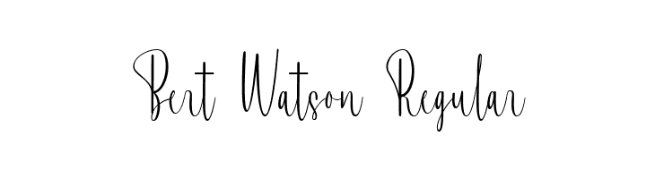 Bert Watson Regular  baixar fontes gratis