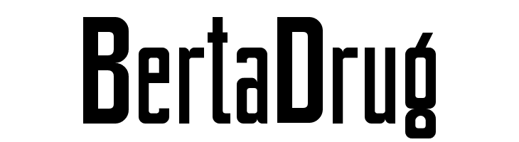 BertaDrug Шрифта