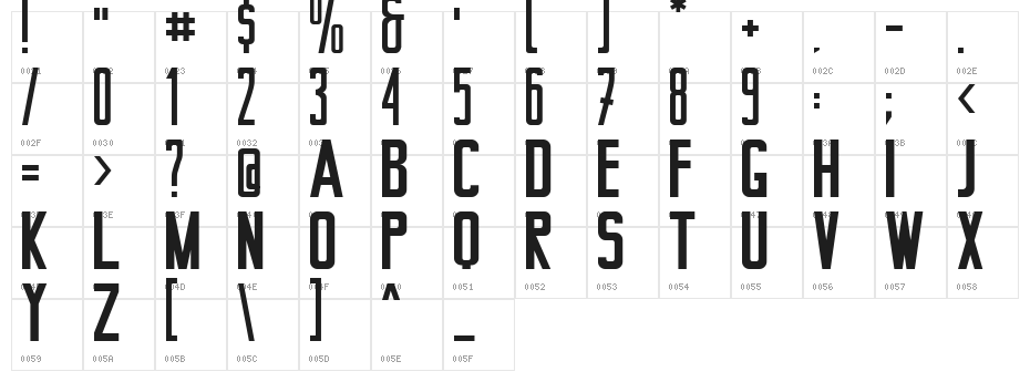 BertaDrug Character Map