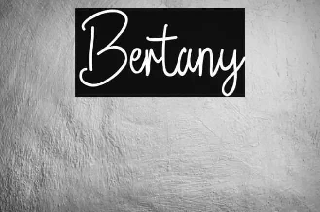 Bertany Font examples