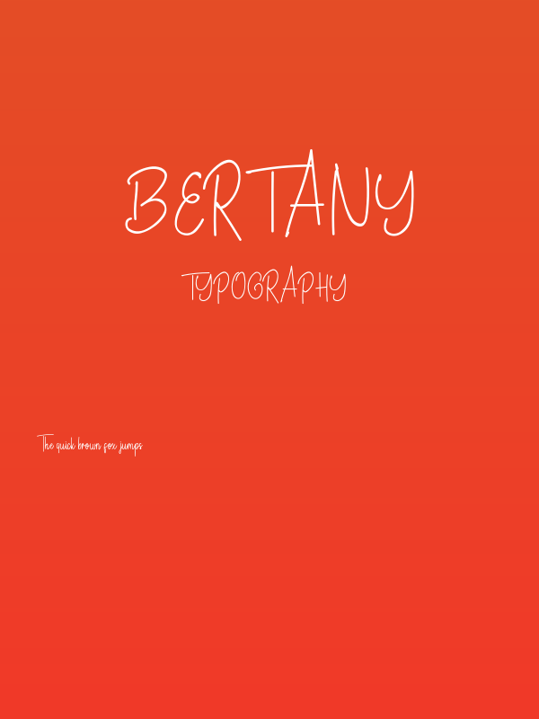Bertany Poster