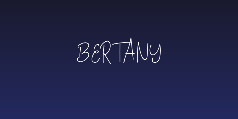 Bertany Social Header
