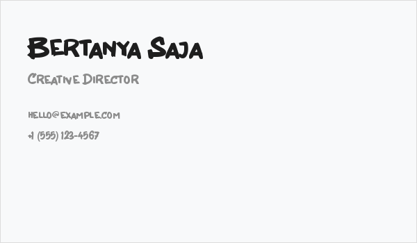 Bertanya Saja Business Card