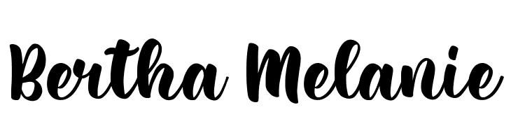 Bertha Melanie  नि: शुल्क फ़ॉन्ट्स डाउनलोड