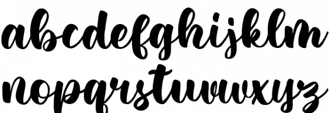Bertha Melanie Font LOWERCASE